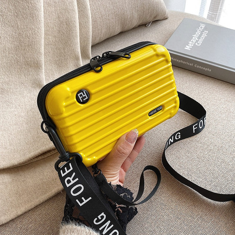PC hard shell toiletry bag 7-inch shoulder crossbody bag hand storage bag suitcase small bag - Korvel