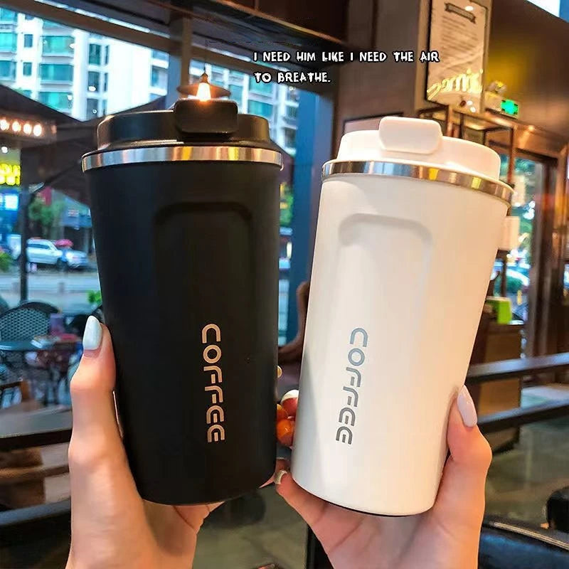 tainless Steel Coffee Cup Travel Thermal Mug Leak-Proof Thermos Bottle Tea Coffee Mug Vacuum Flask Insulated Cups - Korvel