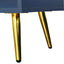 Modern Navy Shoe Storage Bench with Hidden Storage & Cushions