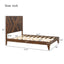 Mid-Century Modern Platform Bed - Walnut Finish, Full Size
