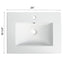 Basin de lavabo en céramique blanche premium de 24 pouces