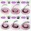DIY false eyelashes set whole cut eyelashes European and American thick curling travel size eyelash combination - Korvel