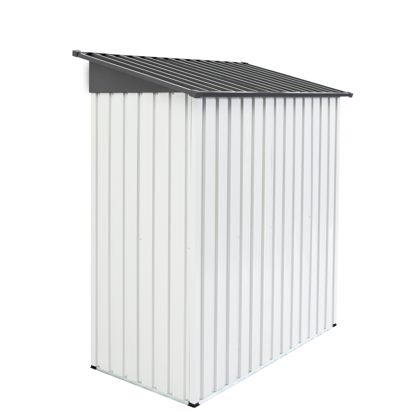 Abri de jardin en métal XWT016 - Gris et blanc 5x3x6ft