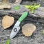Premium 8" Damascus Steel Skinner Knife with Pakkawood Handle & Leather Sheath - Korvel