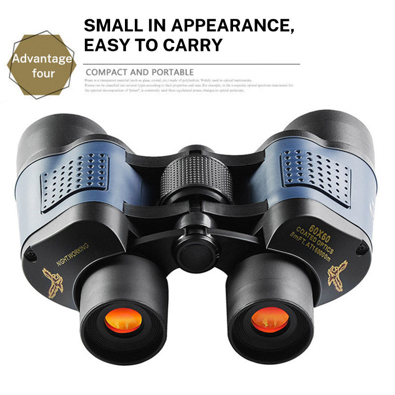 60x60 Telescope High magnification low light night vision red film outdoor Golden Eagle Telescope with label - Korvel