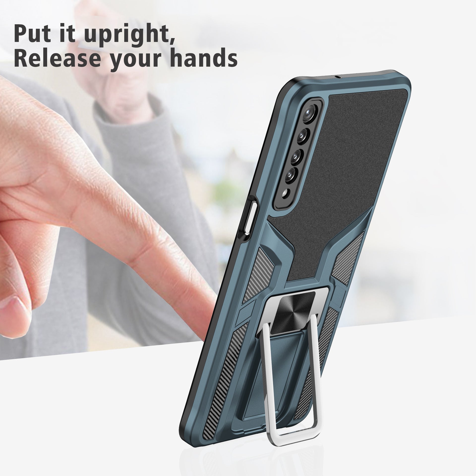 Suitable for LGSTYLO7 Mobile Phone Shell Lgstylo7 Protective Cases Creative Car Bracket Magnetic Cover - Korvel