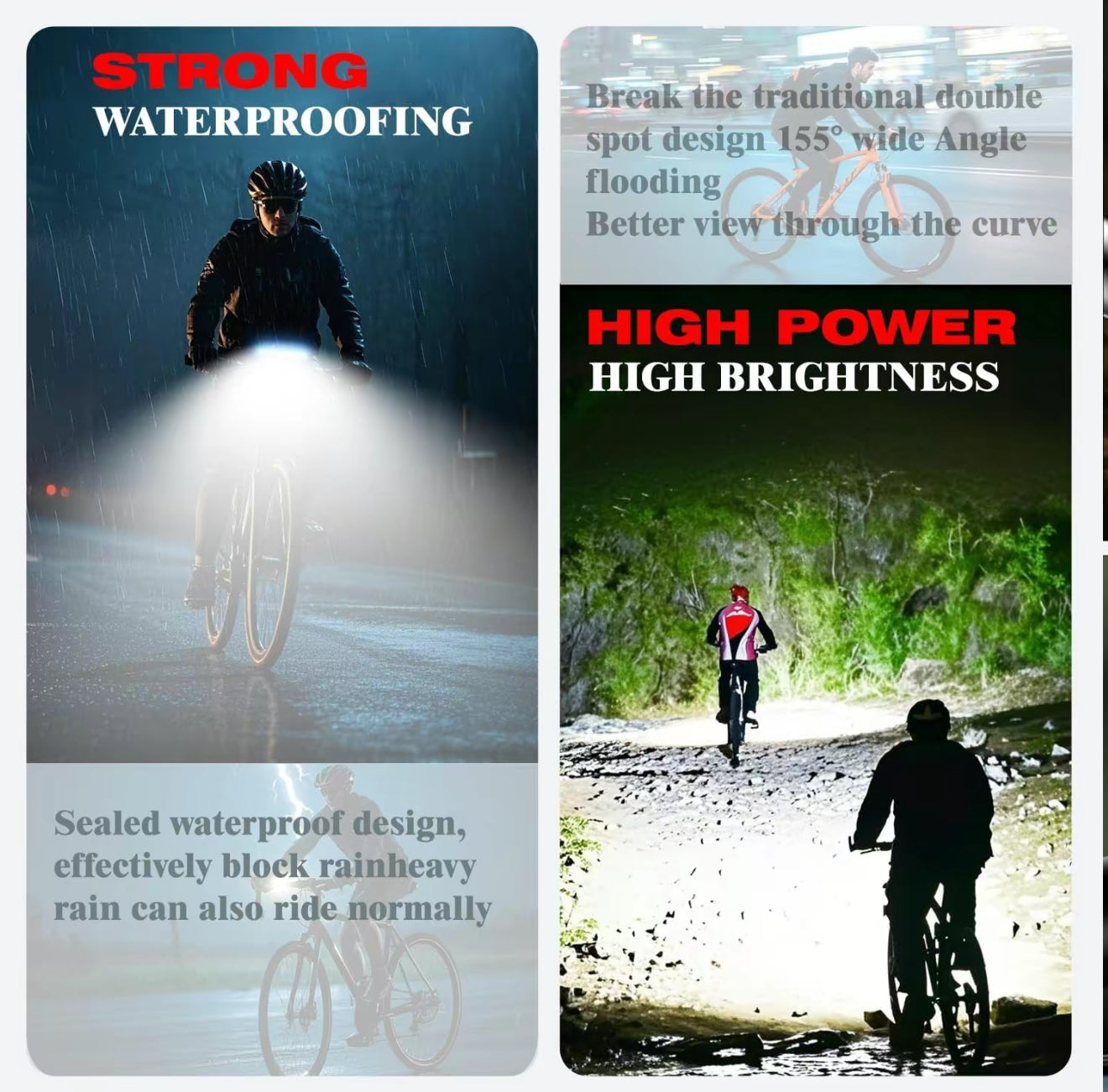 NightBeam Pro USB Rechargeable Bike Light