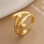 Simple and personalized smooth irregular geometric ring for women niche and versatile ring - Korvel