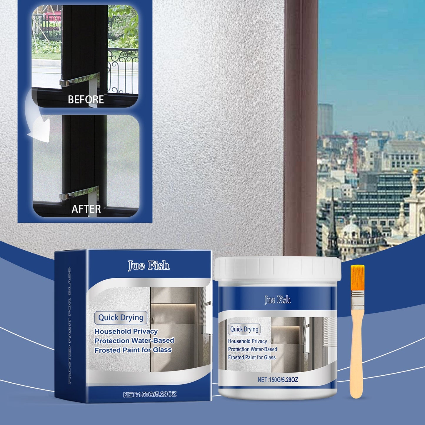 Glass Water-Based Scrub Paint, Waterproof Fast Paint Refurbished Maintenance Cover With Scrub Glass - Korvel