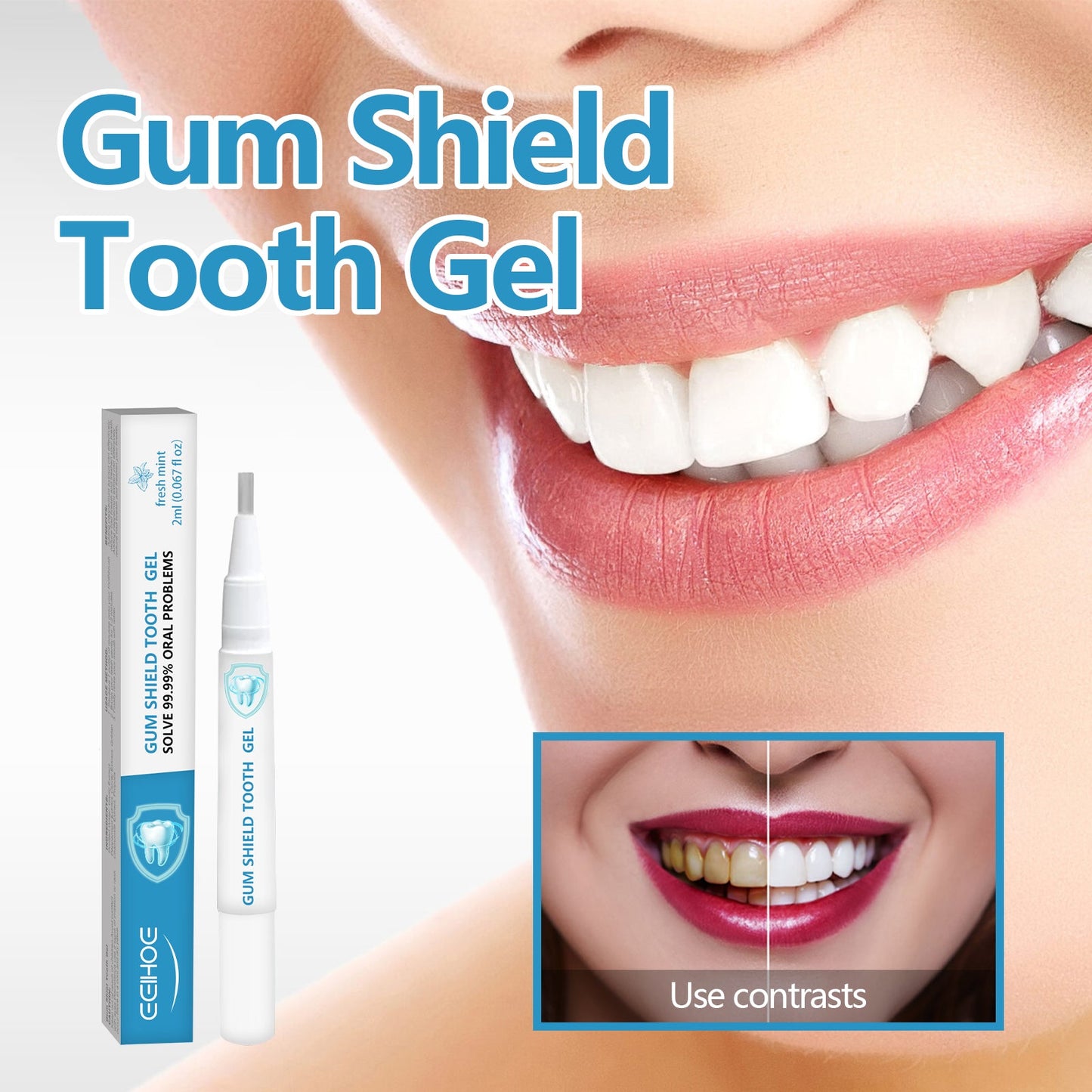 Bolígrafo de Gel Gingival para Encías y Dientes Saludables