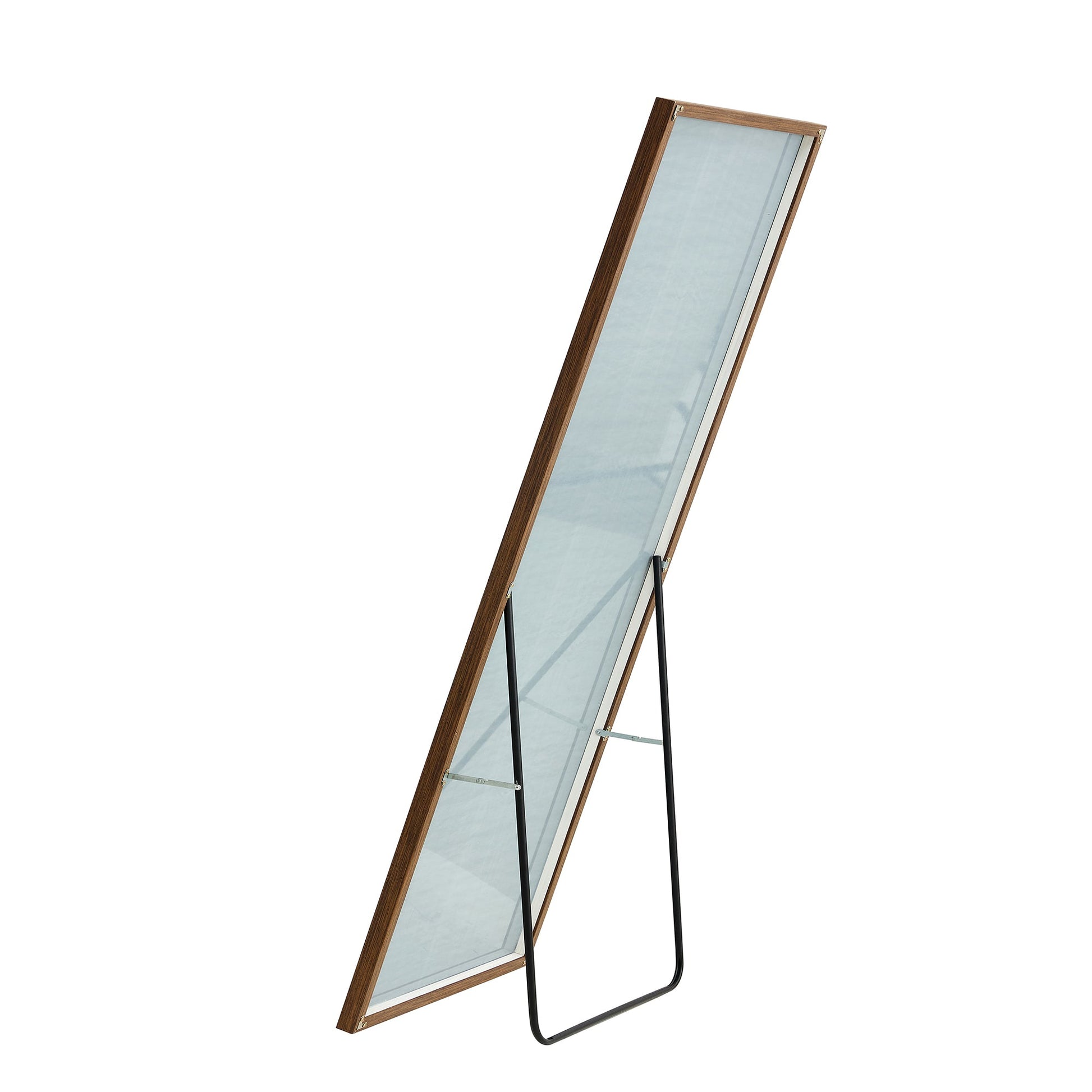 60x17 Brown Solid Wood Frame Full-length Mirror, Dressing Mirror, Bedroom Home Porch - Korvel