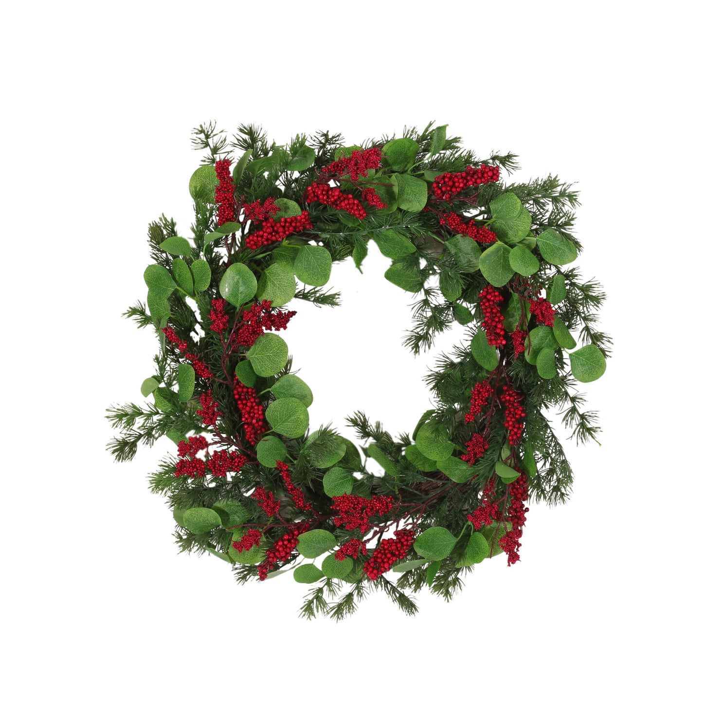 25.5" LEAVES/BERRY WREATH - Korvel