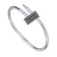 Bracelet en acier titane élégant pour femmes