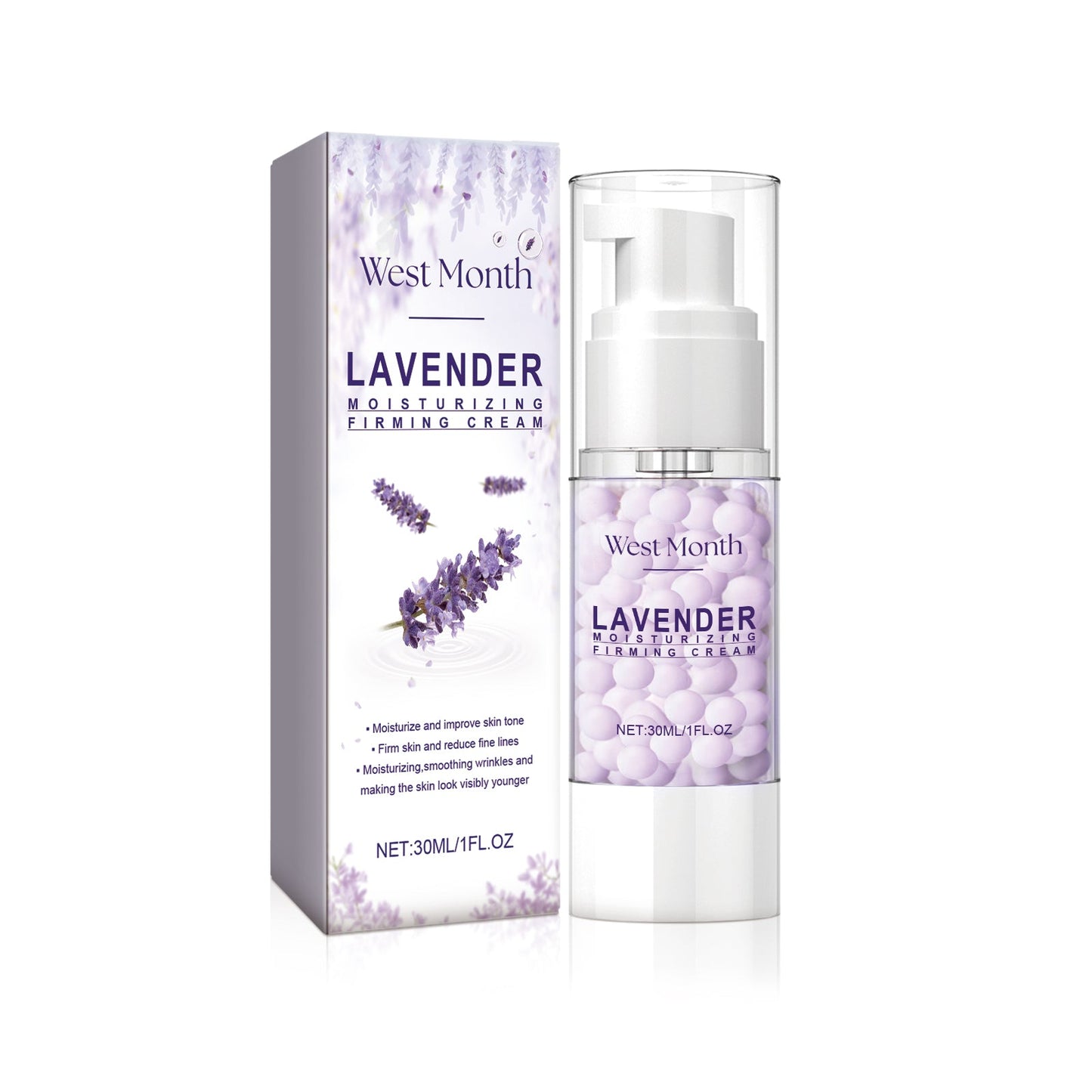Lavender Moisturizing Firming Cream, Facial Repair Hydrating And Moisturizing Fine Line Reducing Essence Cream - Korvel