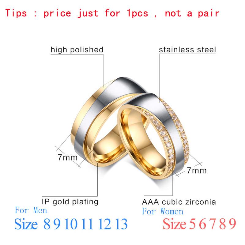 Bagues de mariage Vnox Premium pour couples - Cadeau de promesse élégant