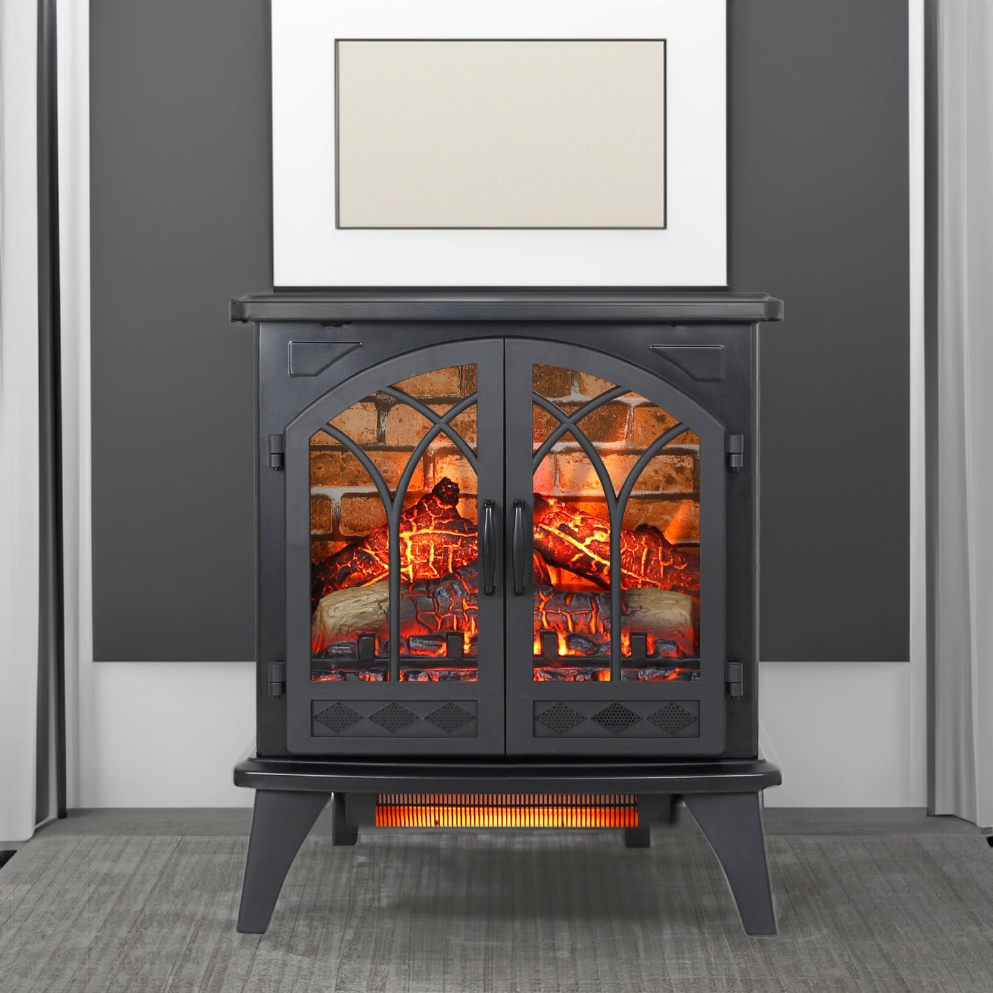 24 inch 3D Infrared Electric Stove with remote control - Korvel