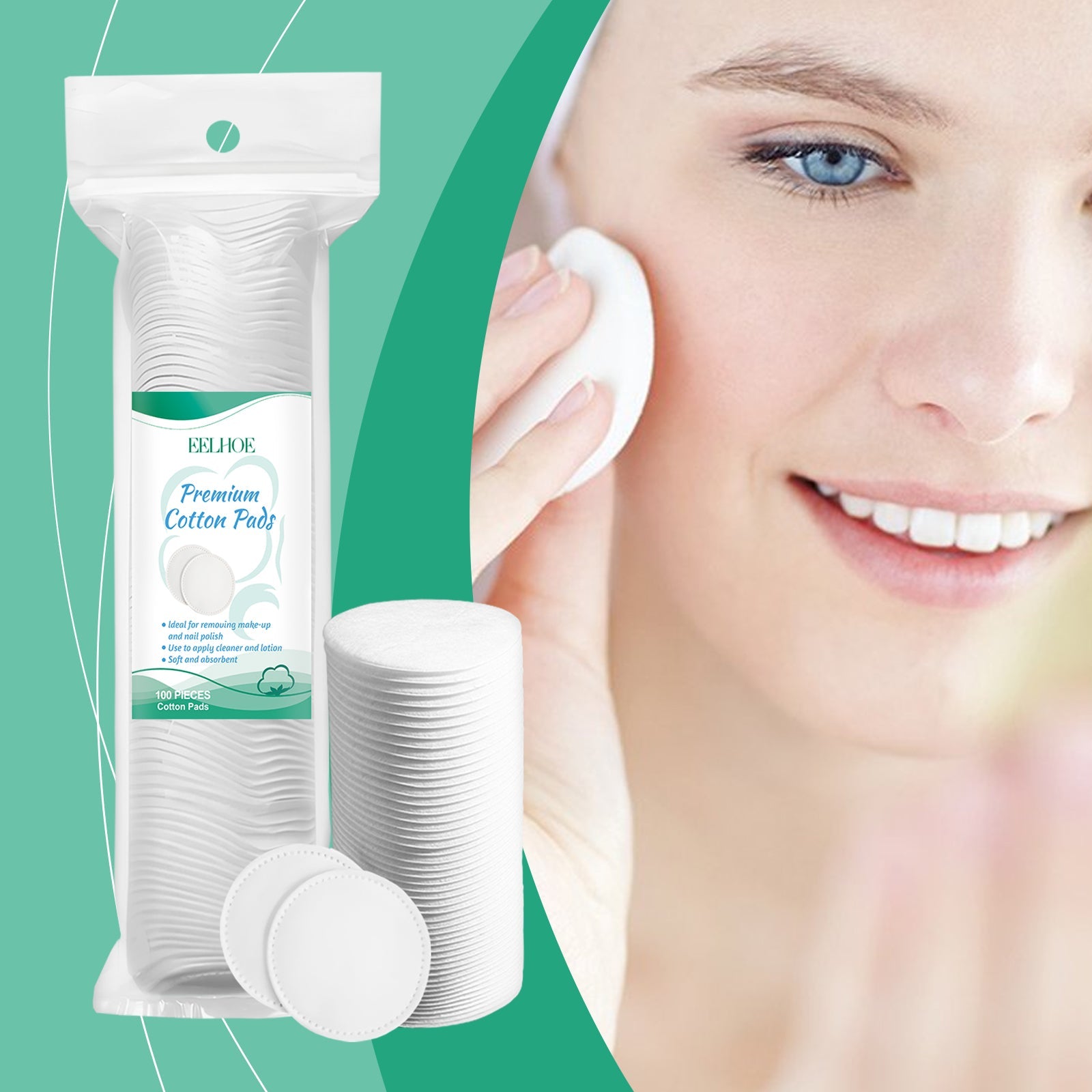 Face Makeup Remover Face Makeup Remover Gentle Clean Soft And Comfortable Face Cotton Pad - Korvel