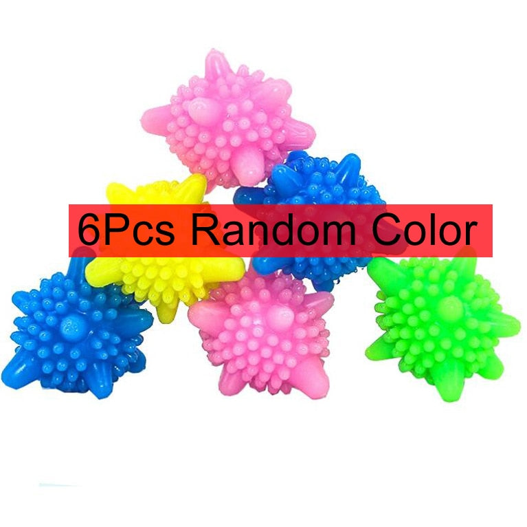 6Pcs/lot Anti-winding Laundry Ball Home Washing Machine Solid Cleaning Ball Super Strong Decontamination Laundry Ball GYH - Korvel