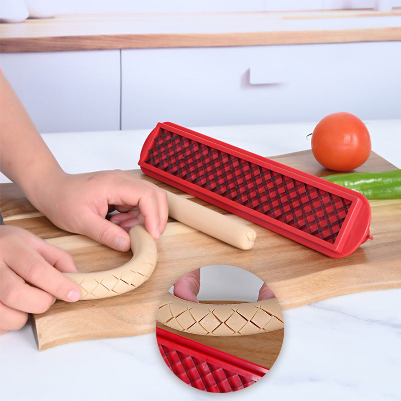 Coupe-Saucisse et Hot Dog Cross - Groove : Outil de Maillage Précis