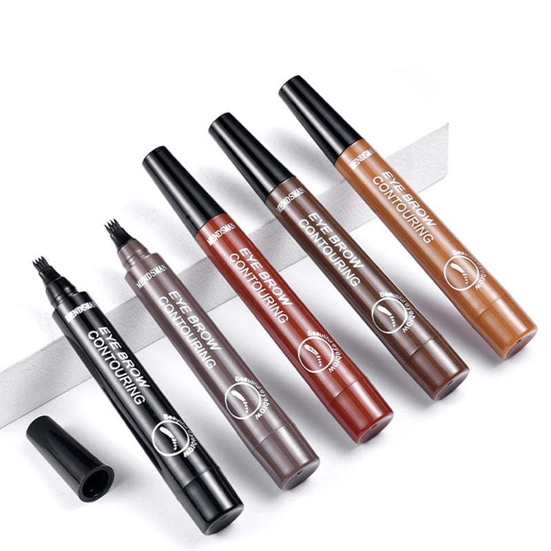Long Lasting 5 Colors Sketch Liquid Eye Brow Pencil Waterproof Microblading Tattoo Fork Tip Eyebrow Pencil - Korvel
