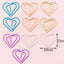 10 pcs/pack cute Cactus star Ice Cream Mini Paper Clips Kawaii Stationery Metal Clear Binder Clips Photos Tickets Notes Letter - Korvel