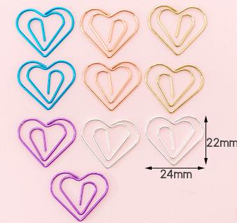 10 pcs/pack cute Cactus star Ice Cream Mini Paper Clips Kawaii Stationery Metal Clear Binder Clips Photos Tickets Notes Letter - Korvel