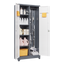Metal storage cabinets, lockable cleaning tool cabinets, high broom tool organizers, and large storage cabinets in storage store - Korvel