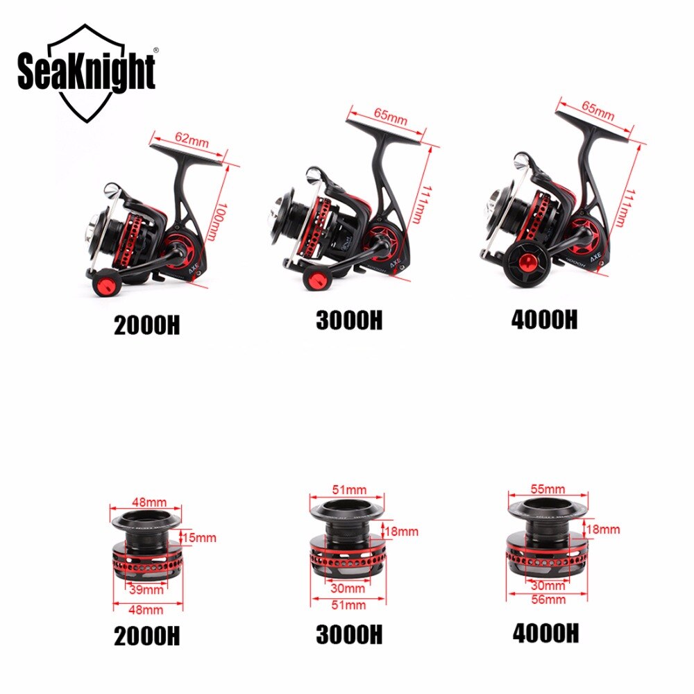 SeaKnight AXE Saltwater Spinning Fishing Reel 6.2:1 11BB 2000H 3000H 4000H Full Metal Body Anti-Corrosion Sea Carp Fishing Wheel - Korvel