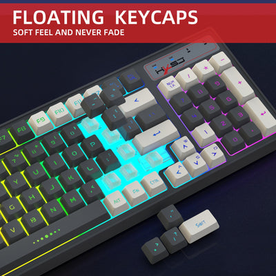 Premium RGB Wireless Gaming Keyboard with Dual-Color Keycaps