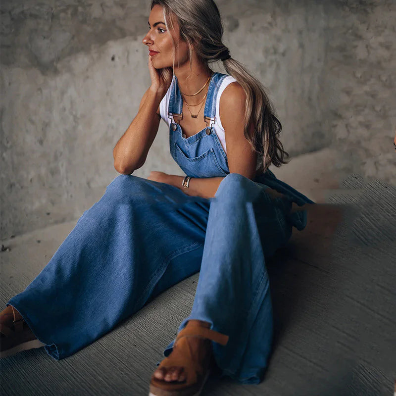 Salopette en denim pour un style sans effort