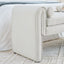 Bedroom storage stool, linen storage stool, large storage space, 50.39 inches white - Korvel