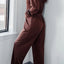 Full Size Drawstring Long Sleeve Jumpsuit - Korvel