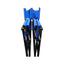 Folding Chair Wooden Director Chair Canvas Folding Chair Folding Chair 2pcs/set populus + Canvas (Color : Blue) - Korvel