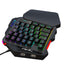 V500 gaming one handed keyboard RGB illuminated keyboard built-in converter supports PS3 and PS4 gaming consoles - Korvel