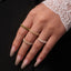 Zircon Light Luxury Ring Stainless Steel PVD Plated Finger Ring Jewelry - Korvel