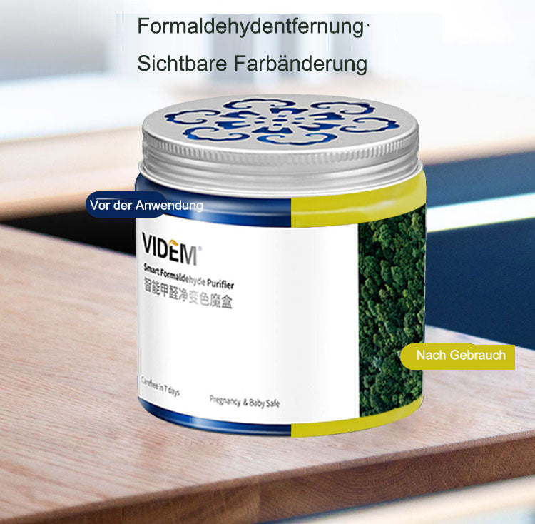 Caja Mágica para la Eliminación de Formaldehído - Gel Cambiante de Color
