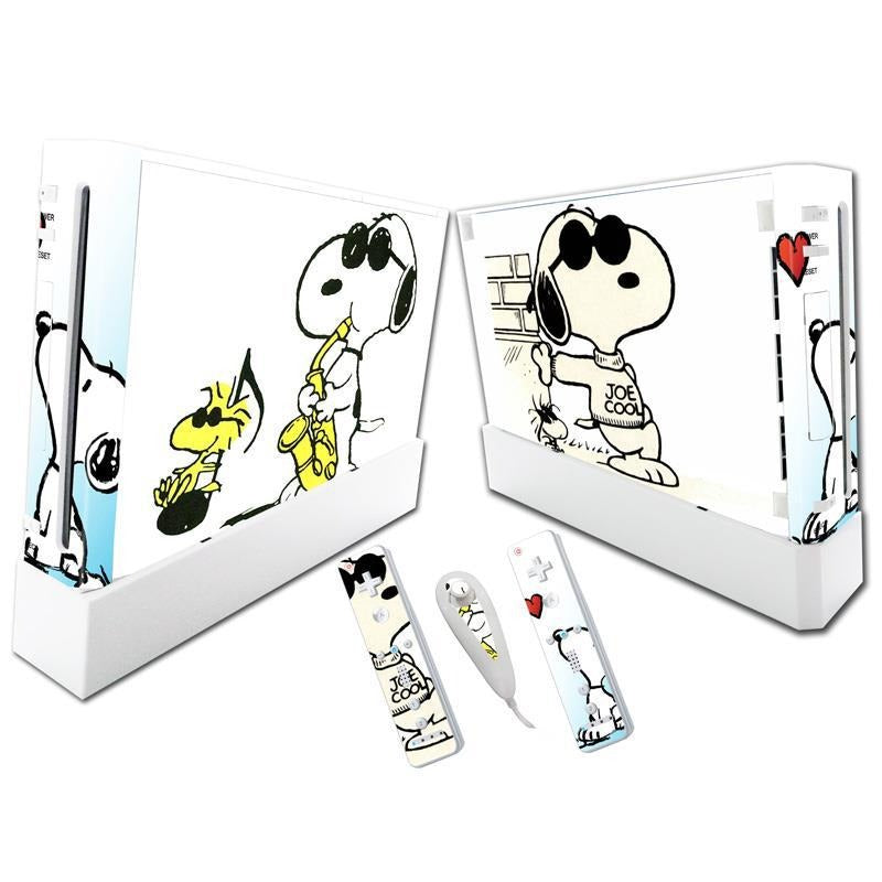 Stylish Wii Console Stickers - Hello Kitty & Pikachu Designs