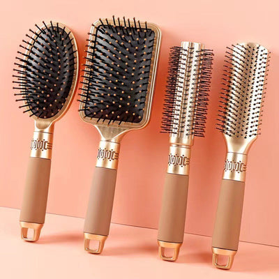 Ribbed Comb Curly Hair Comb Home Massage Comb Smooth Hair Comb Big Bend Comb Modeling Comb Air Cushion Comb - Korvel