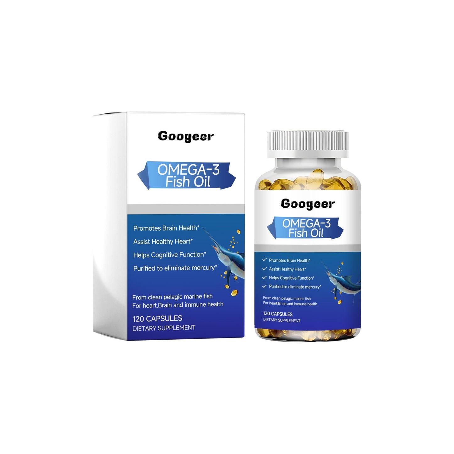 Omega-3 Fish Oil, Relieve Physical Discomfort Supplement Nutrition Enhance Immunity Health Care - Korvel