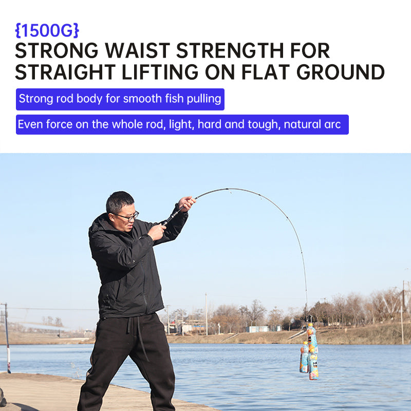 Portable Ultra-Short Carbon Fiber Telescopic Fishing Rod
