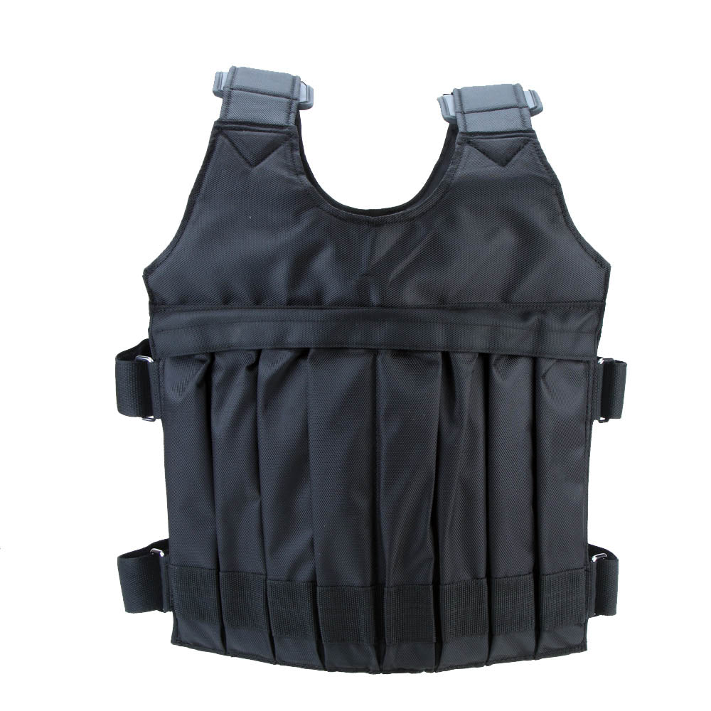 SUTEN 20kg/50kg Loading Weighted Vest For Boxing Training Workout Fitness Equipment Adjustable Waistcoat Jacket Sand Clothing - Korvel