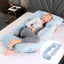 J-Shaped Pregnancy Pillow for Side Sleepers