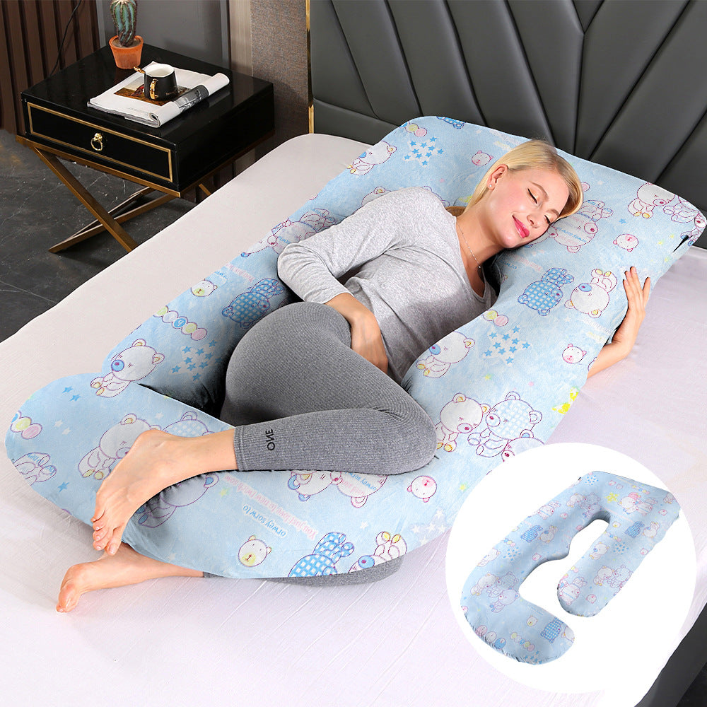 J-Shaped Pregnancy Pillow for Side Sleepers