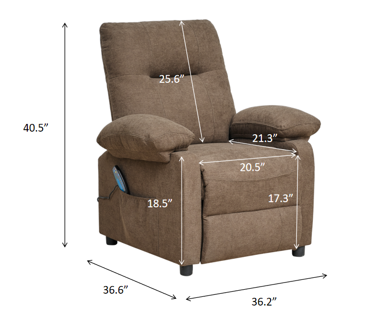 Premium Recliner Chair with Massage and Heat Functionality