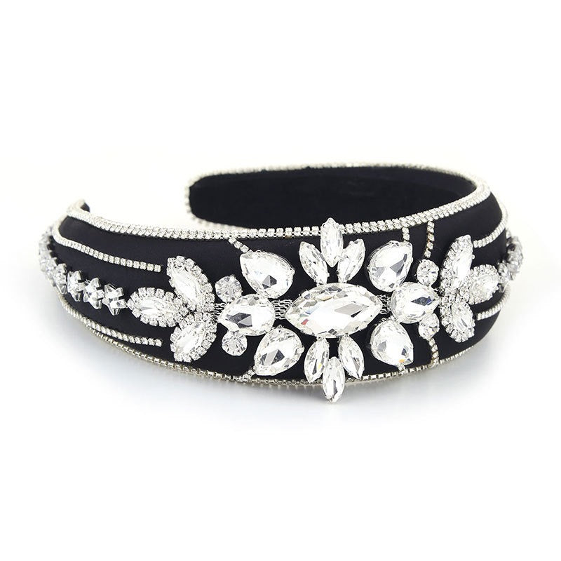 Baroque Wide Brimmed Diamond Headband