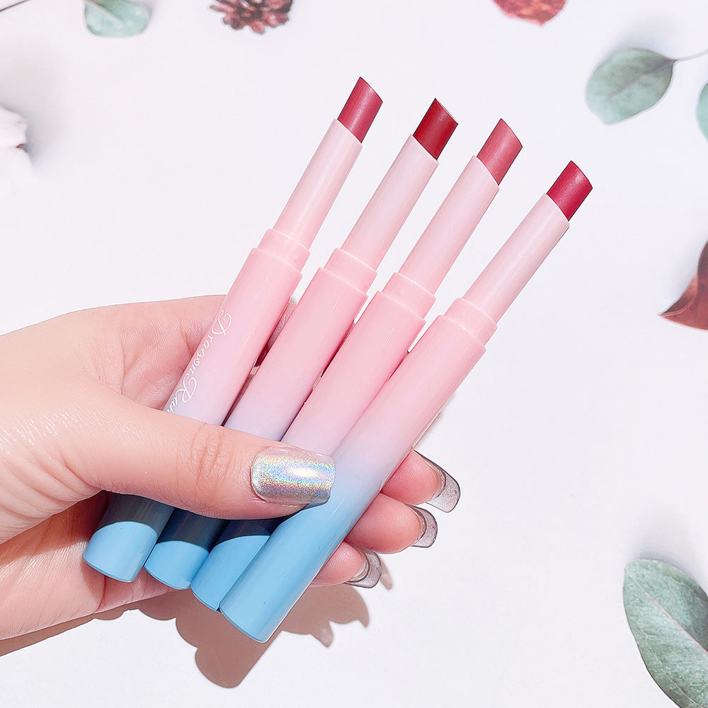 Makeup Automatic Rotating Lipstick Pen Matte Matte Lipstick Pen Not Easy to Decolorize Affordable Beauty Makeup - Korvel