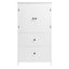 Bathroom Storage Cabinet, Cabinet with Two Doors and Drawers, Adjustable Shelf, MDF Board, White - Korvel