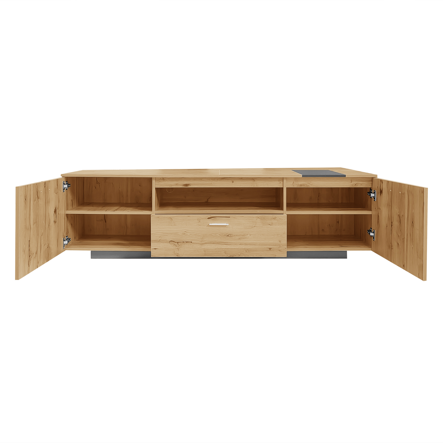 70 inch modern TV stand with 3 cabinets and drawers, entertainment center can accommodate TVs under 80 inches - Korvel