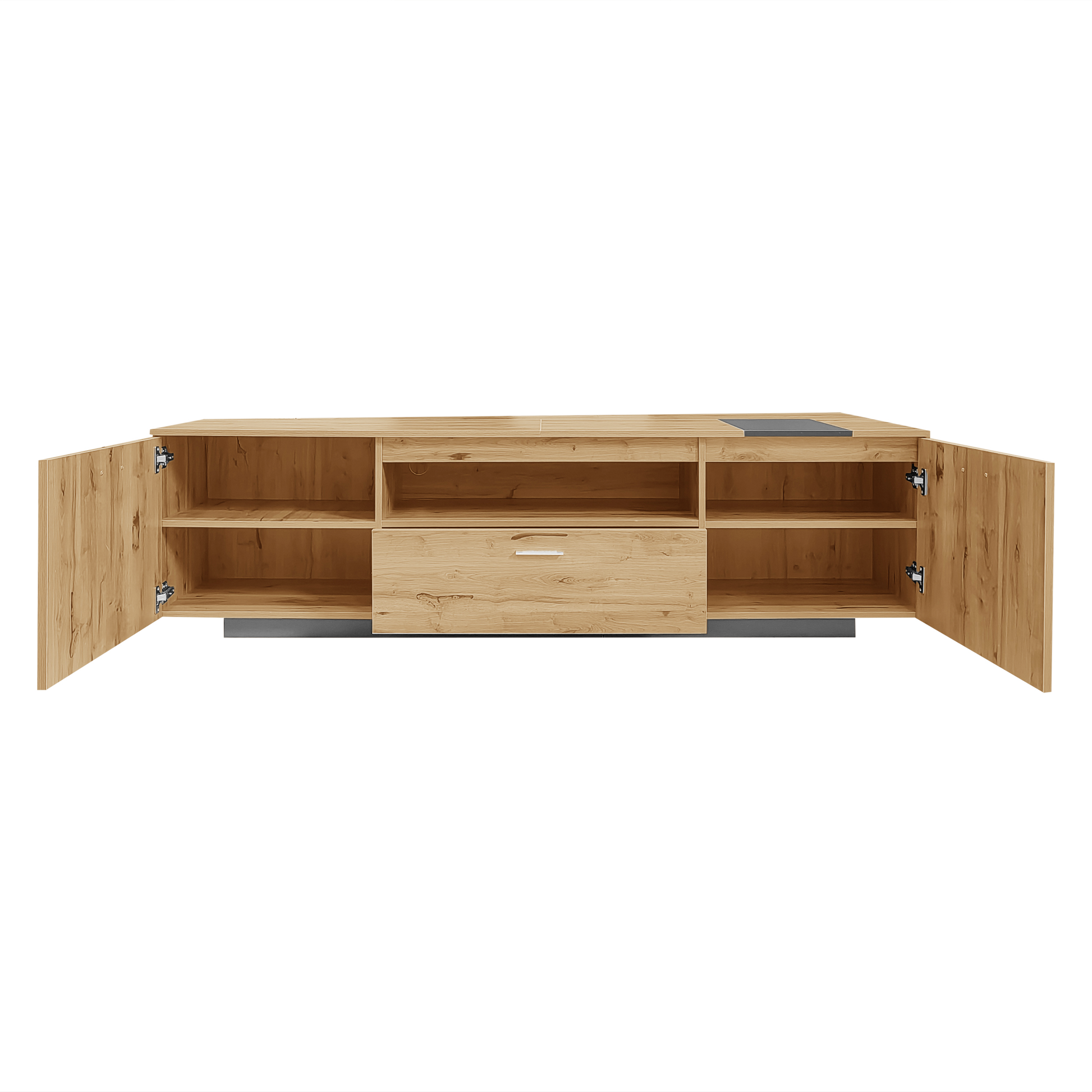 70 inch modern TV stand with 3 cabinets and drawers, entertainment center can accommodate TVs under 80 inches - Korvel