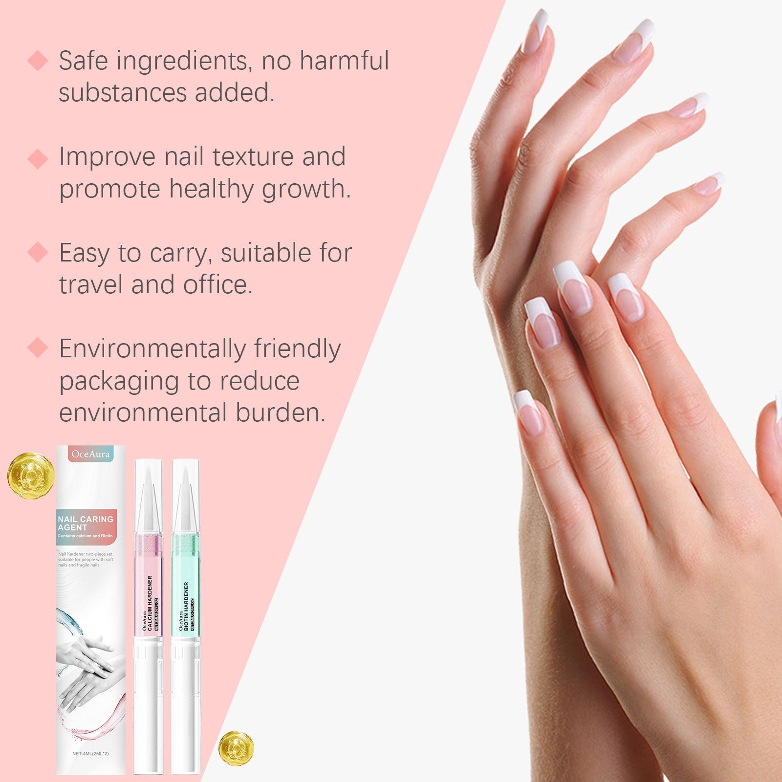 Nail Care Pen Nail Surface Repair Moisturizing Clean Nail Nails Hand, Foot And Finger Edge Nutritional Care Pen - Korvel